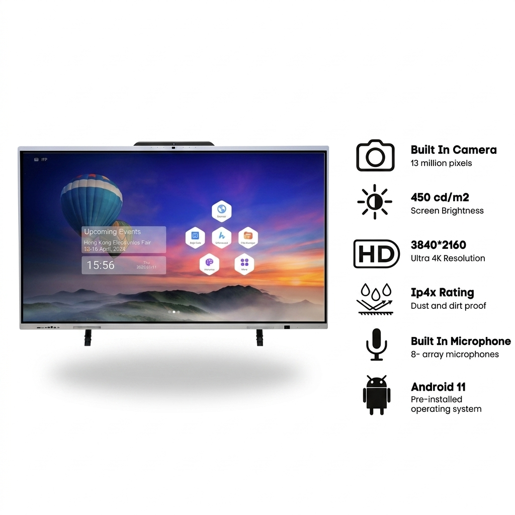 JOYRAY 65 Inch Smart Meeting Whiteboard for Educational Classroom