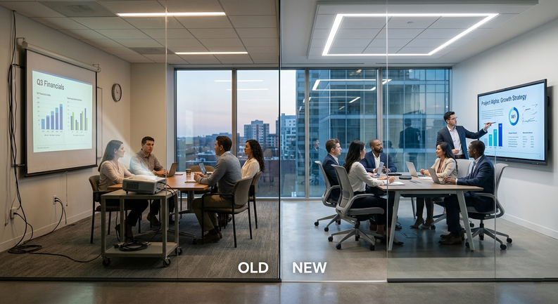 Interactive Display vs Projector: Which Is Better for Business?